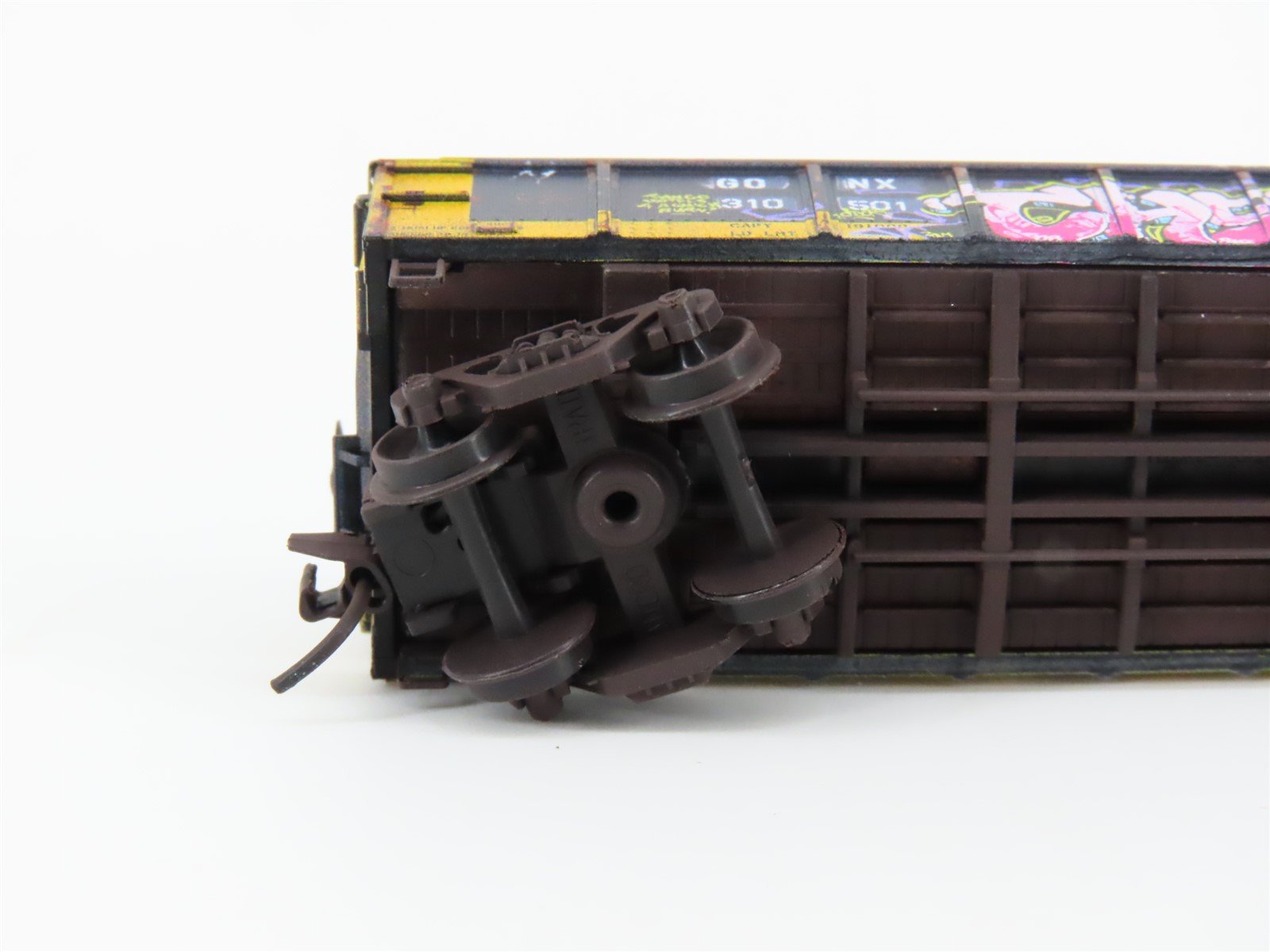 N Scale Micro-Trains MTL 10551790 GONX Railgon 50' Gondola #310510 w/ Graffiti