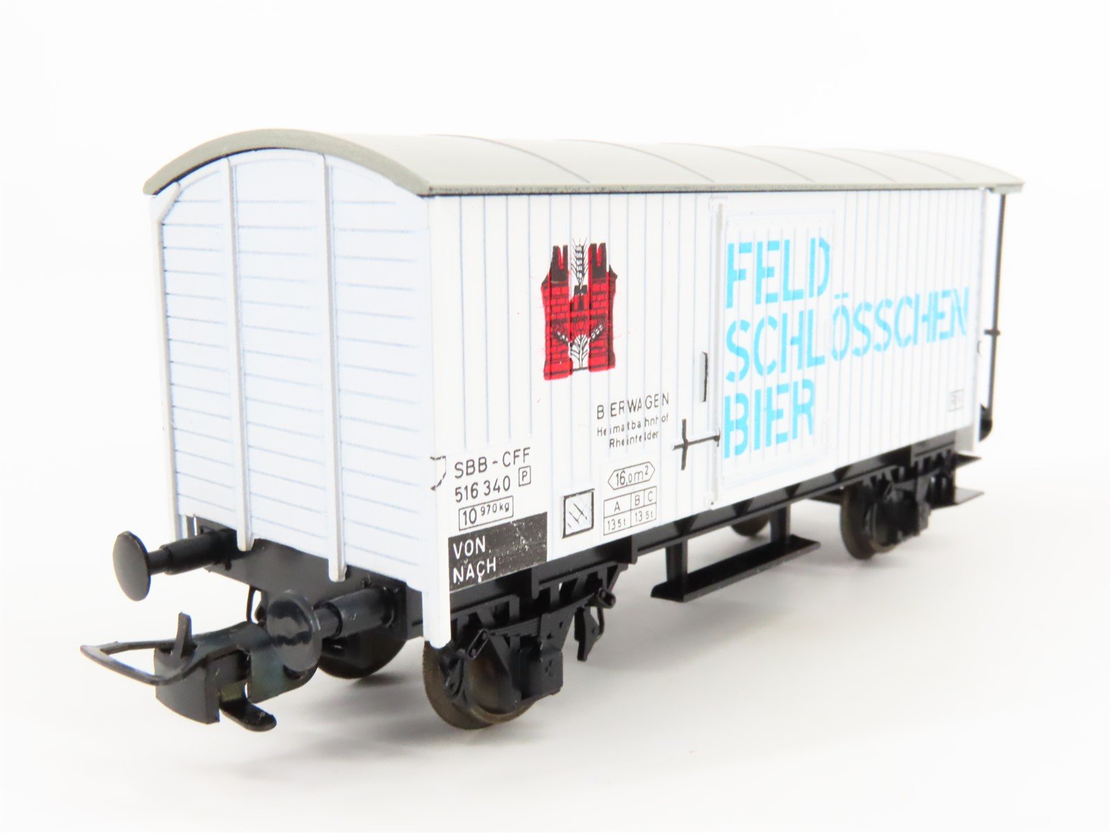 HO Scale Liliput 24951 SBB-CFF Swiss Feldschlösschen Beer Car #516 340P
