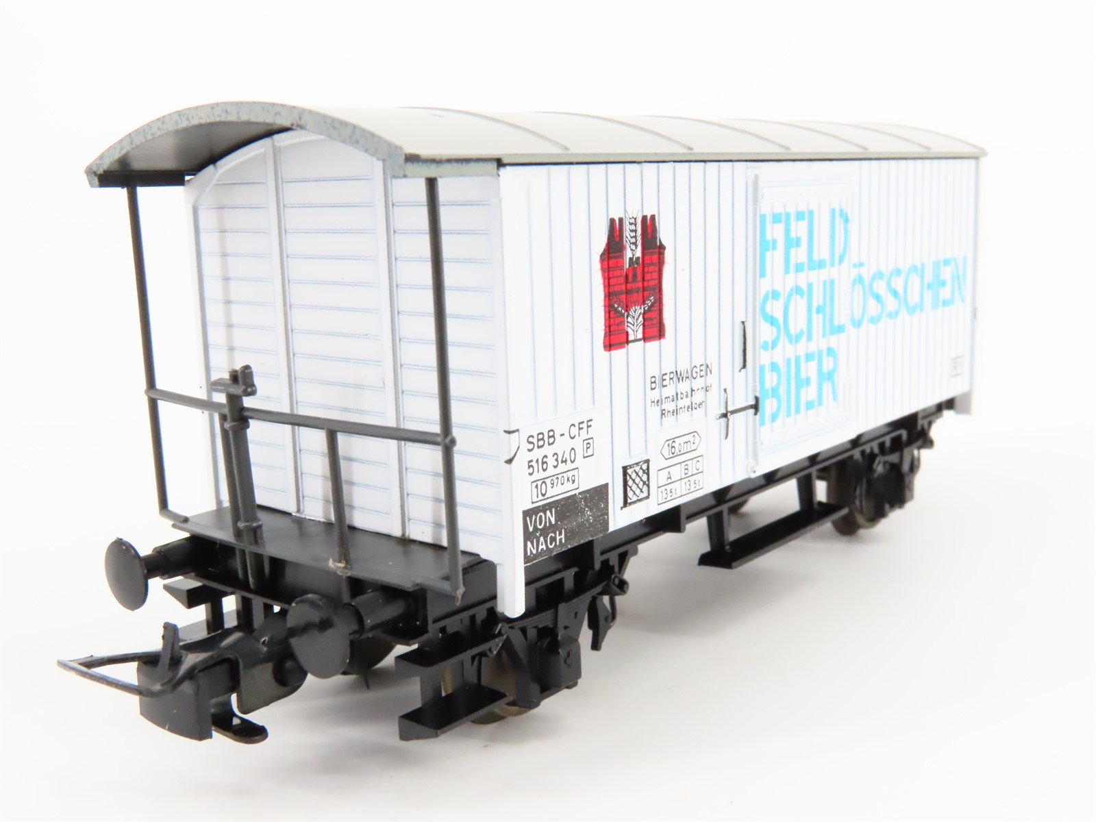HO Scale Liliput 24951 SBB-CFF Swiss Feldschlösschen Beer Car #516 340P