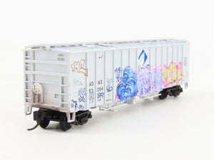 N Micro-Trains MTL 09852100 ADMX Archer Daniels Midland 2-Bay Hopper w/ Graffiti