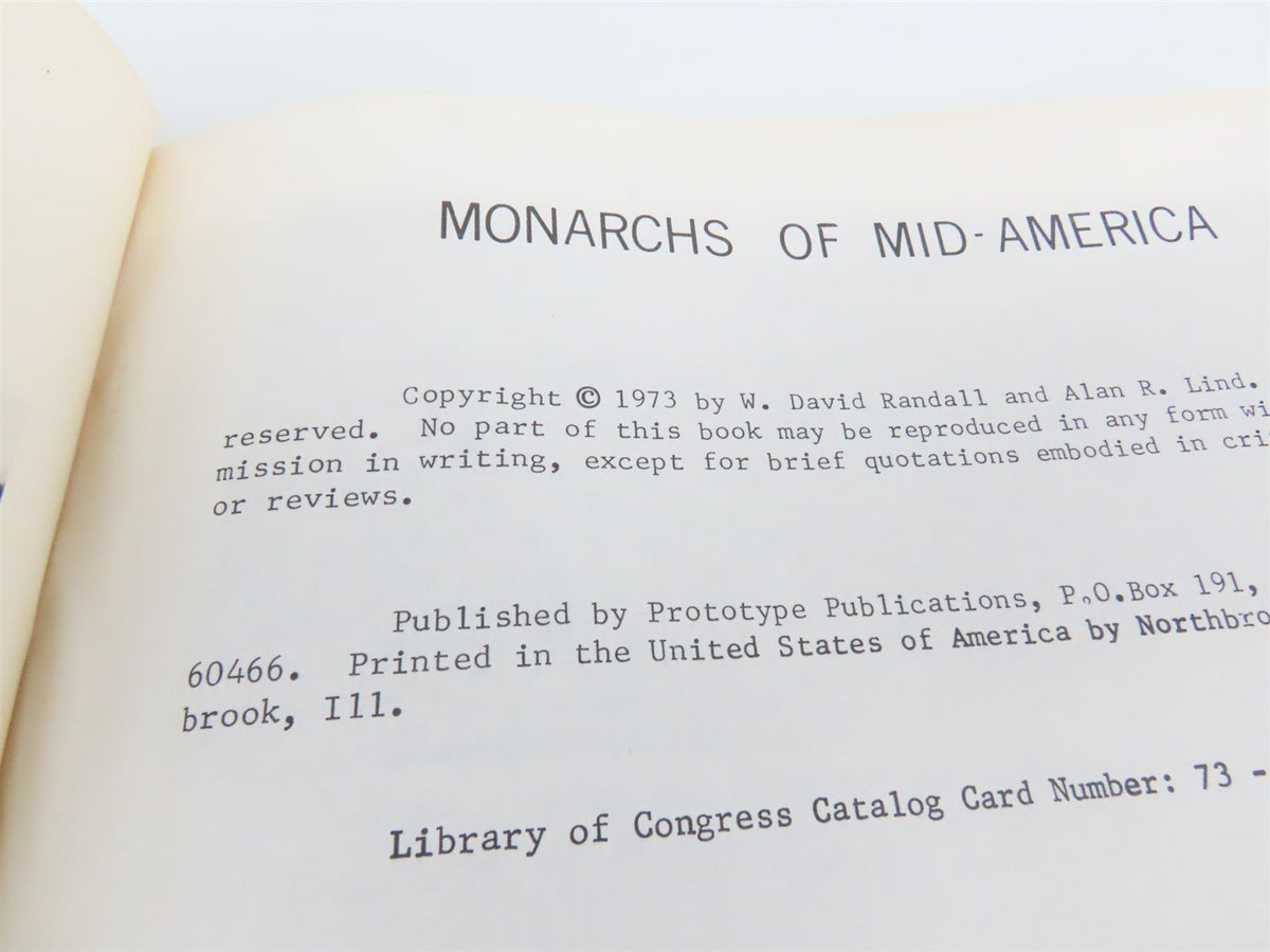 Illinois Central Monarchs of Mid-America By W. David Randall ©1973 SC Book