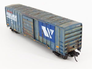 N Micro-Trains MTL 02551620 MRL Montana Rail Link 50' Box Car #21028 w/ Graffiti