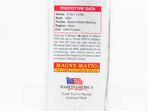 N Micro-Trains MTL 02551620 MRL Montana Rail Link 50' Box Car #21028 w/ Graffiti