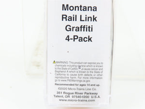 N Micro-Trains MTL 02551620 MRL Montana Rail Link 50' Box Car #21028 w/ Graffiti