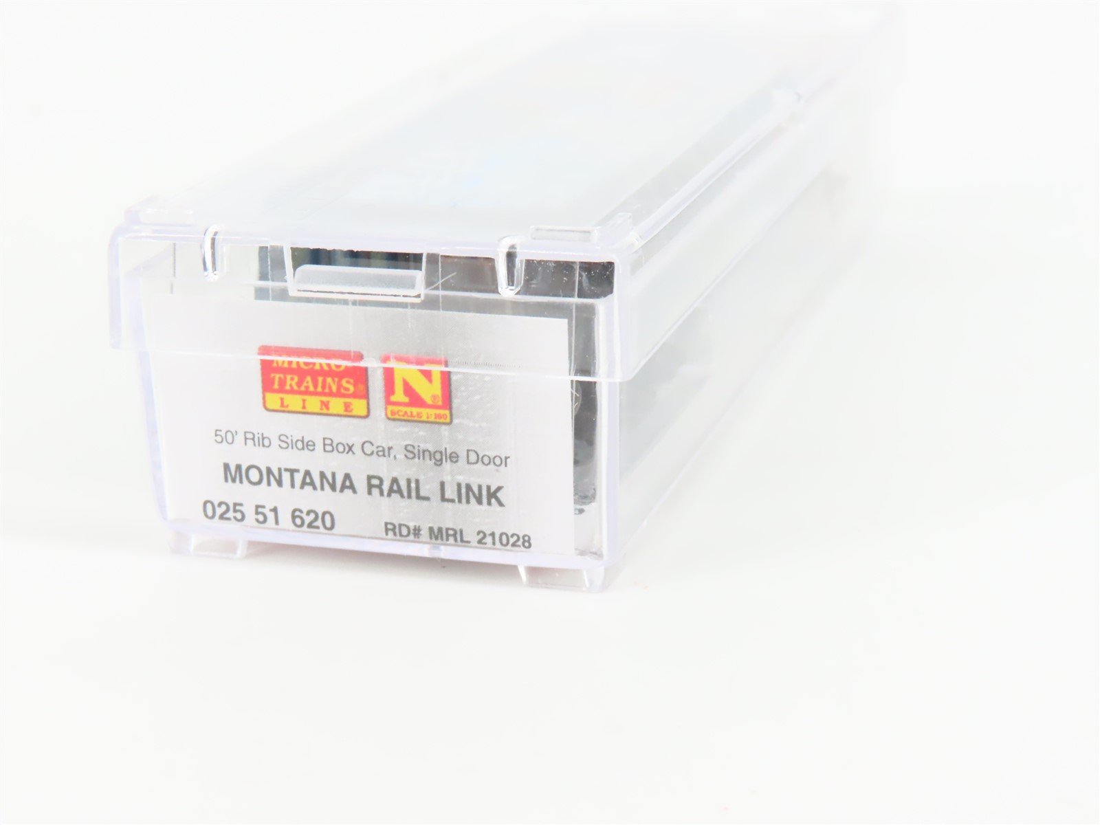 N Micro-Trains MTL 02551620 MRL Montana Rail Link 50' Box Car #21028 w/ Graffiti