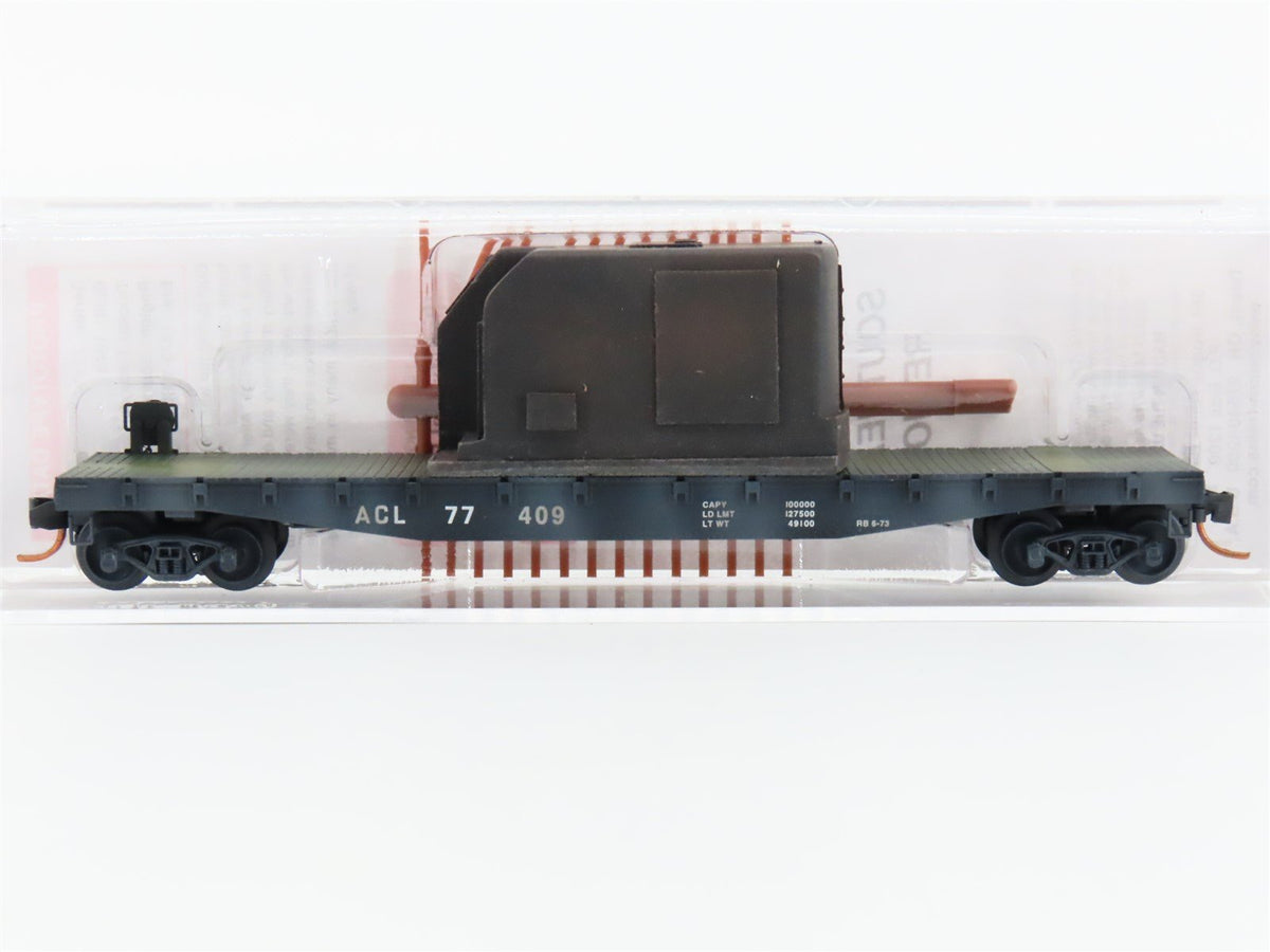 N Micro-Trains MTL 04544350 ACL Atlantic Coast Line Flat Car #77409 Weathered