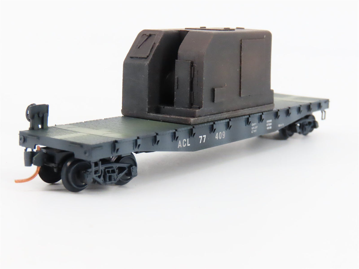 N Micro-Trains MTL 04544350 ACL Atlantic Coast Line Flat Car #77409 Weathered