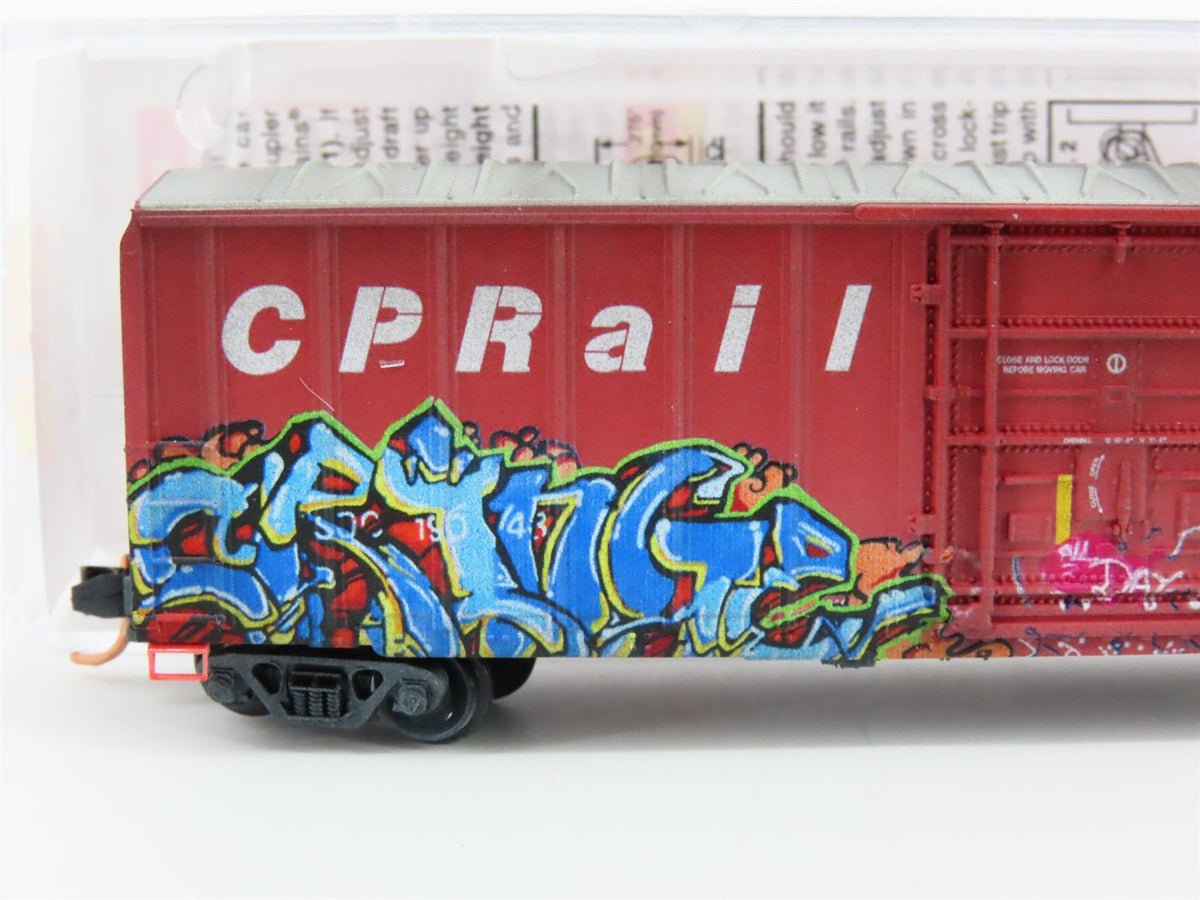 N Micro-Trains MTL 02744380 SOO Line / CP Rail 50&#39; Box Car #19048 w/ Graffiti