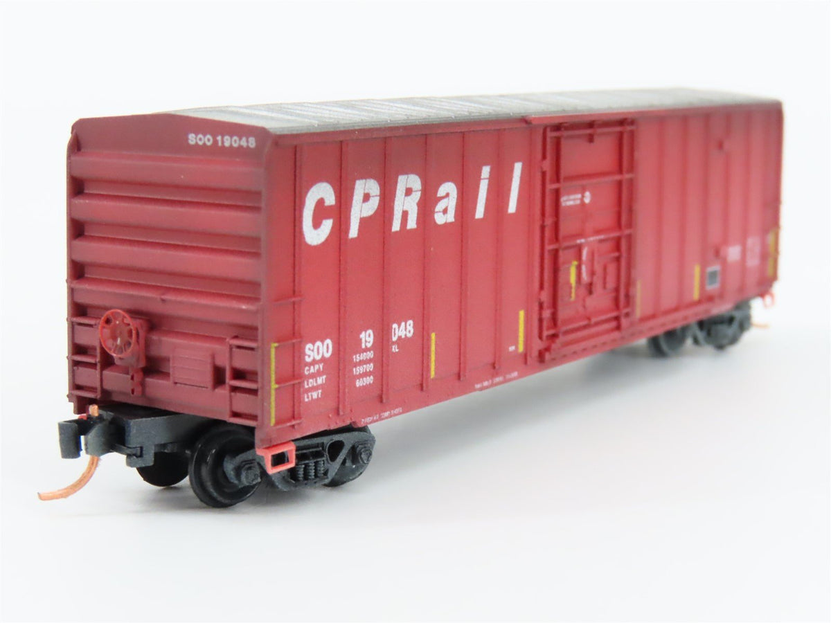 N Micro-Trains MTL 02744380 SOO Line / CP Rail 50&#39; Box Car #19048 w/ Graffiti