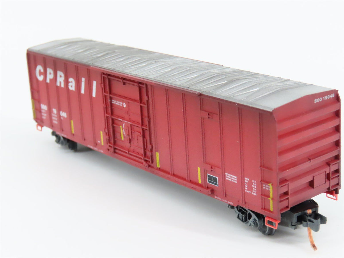 N Micro-Trains MTL 02744380 SOO Line / CP Rail 50&#39; Box Car #19048 w/ Graffiti