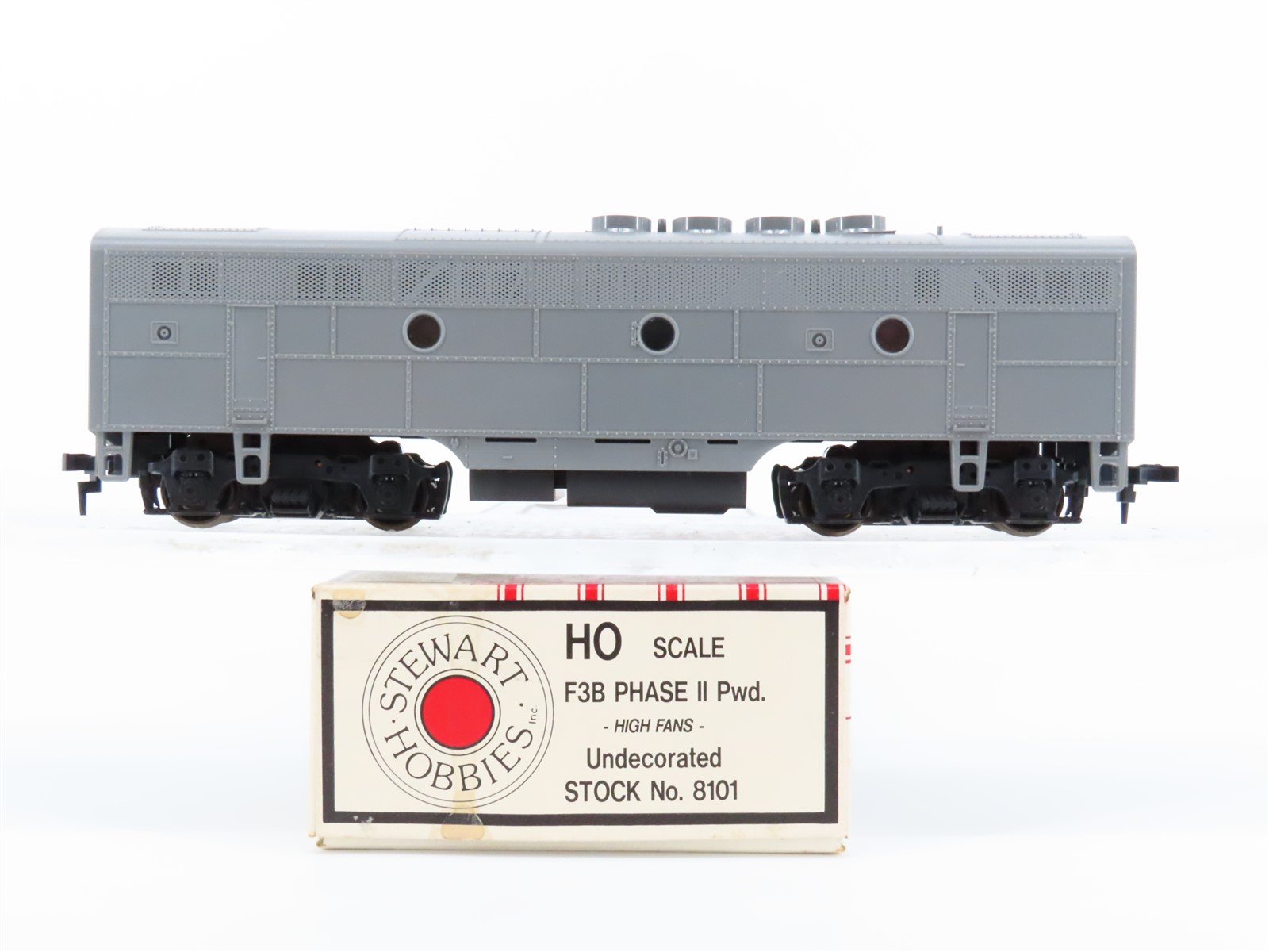 HO Scale Stewart Hobbies 8101 Undecorated F3B High Fans Diesel Locomotive