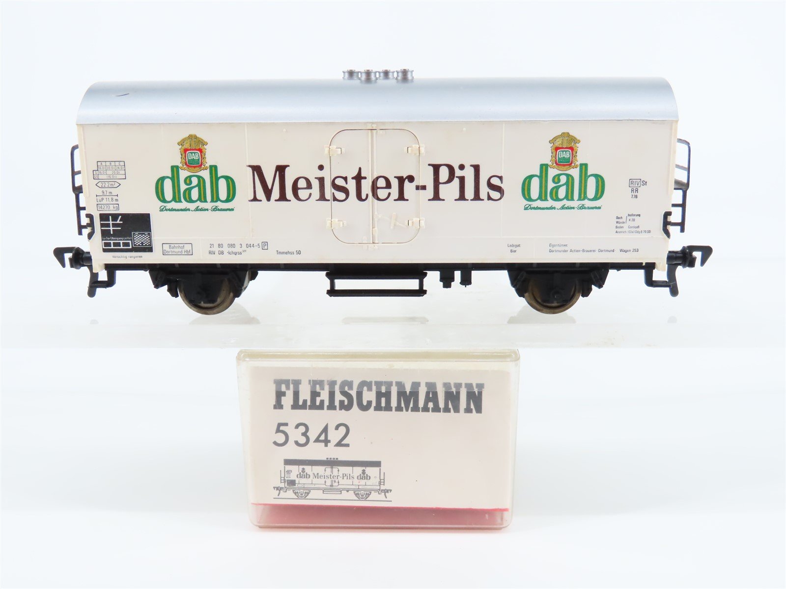 HO Scale Fleischmann 5342 DB German dab Meister-Pils Beer Reefer #044-5P