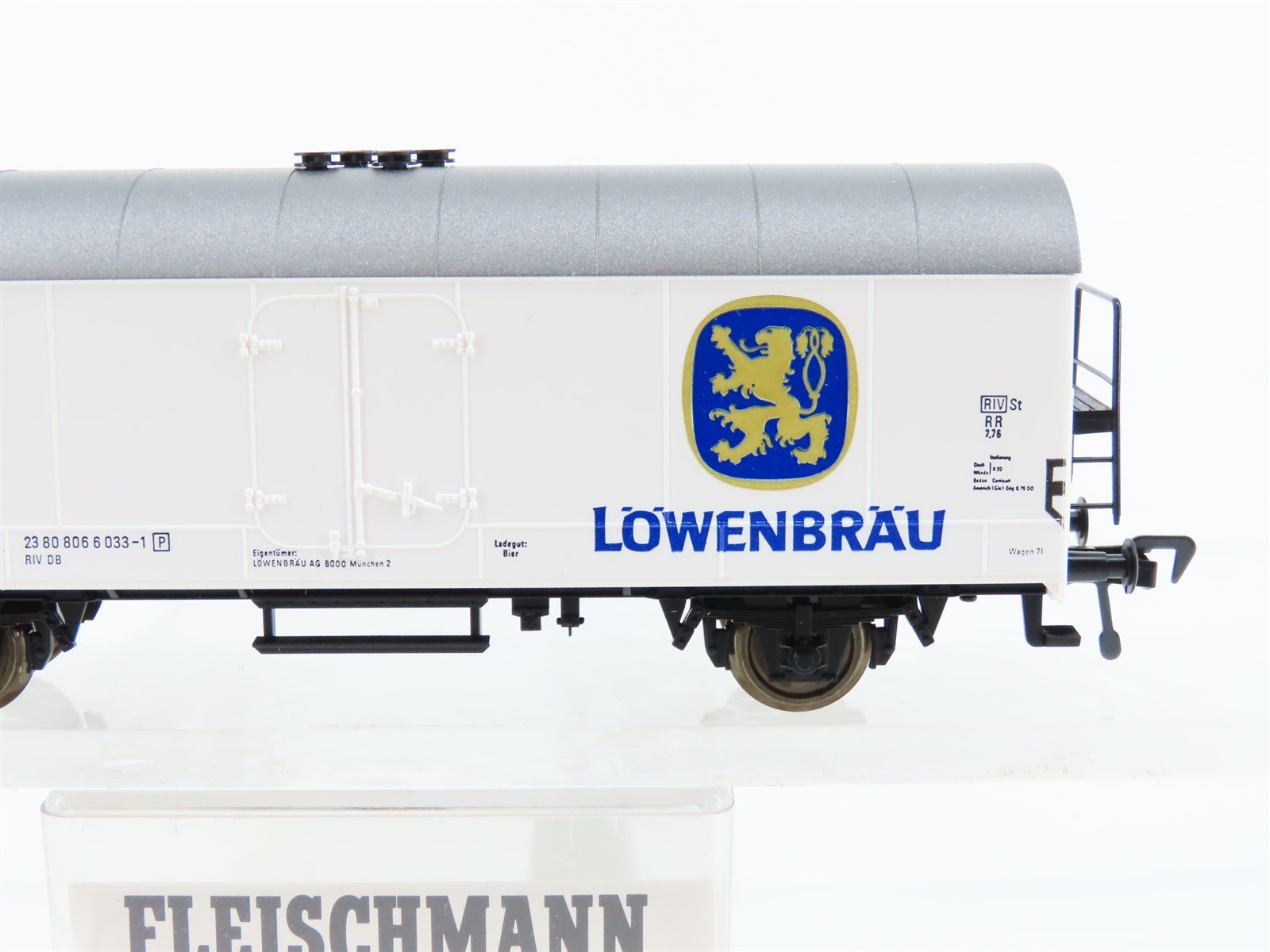HO Scale Fleischmann 5328 DB German Löwenbräu Beer Reefer #033-1P