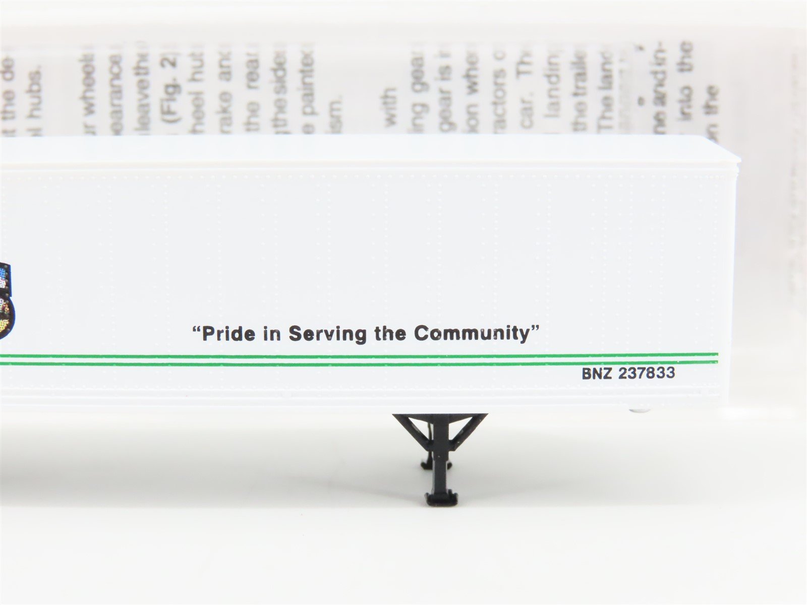 N Scale Micro-Trains MTL 67180 BNZ BN Intermodal Dallas 45' Trailer #237833