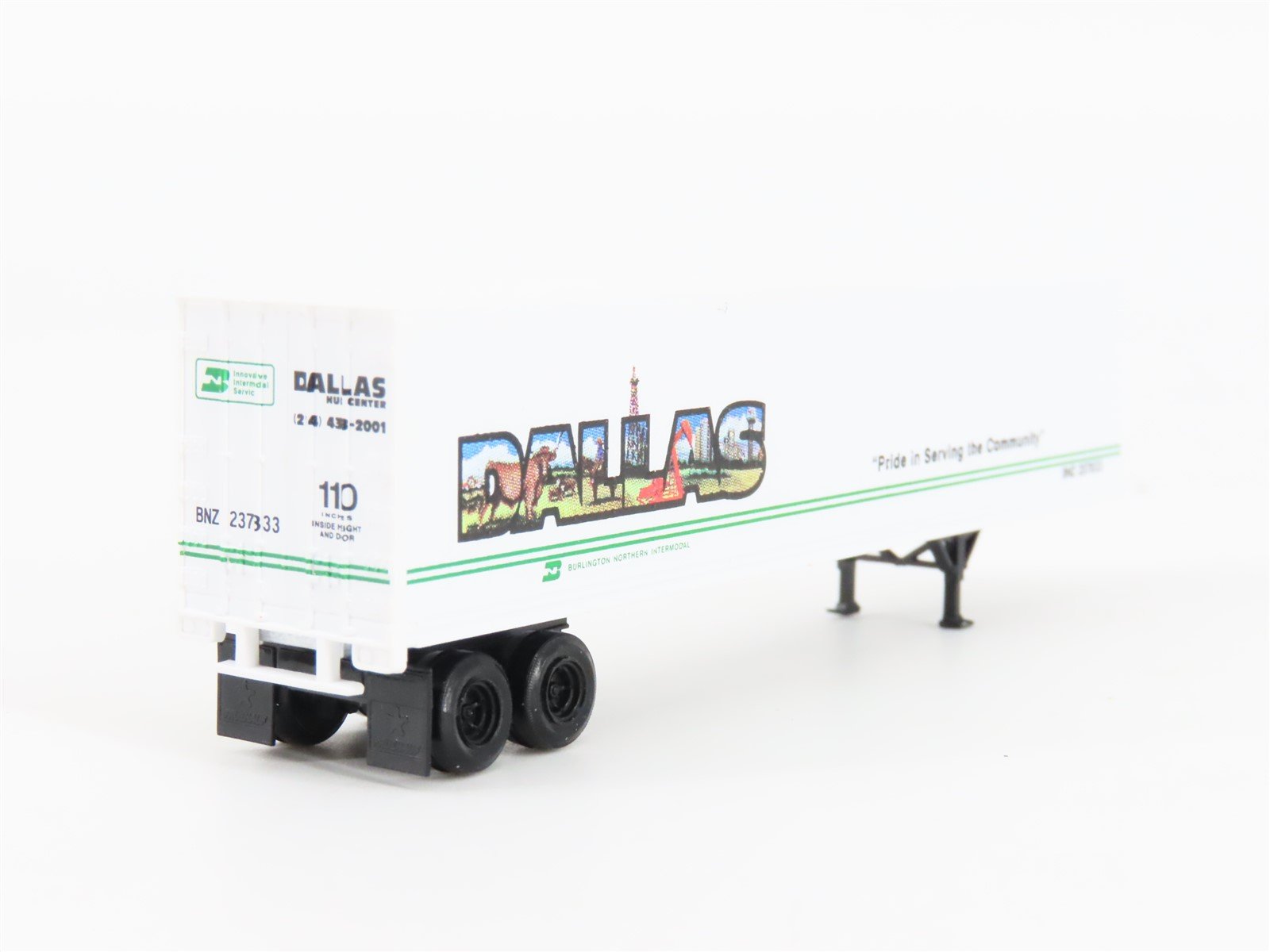 N Scale Micro-Trains MTL 67180 BNZ BN Intermodal Dallas 45' Trailer #237833