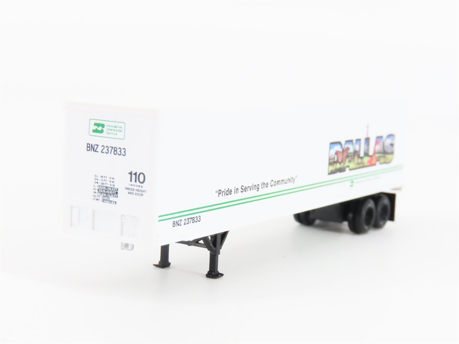 N Scale Micro-Trains MTL 67180 BNZ BN Intermodal Dallas 45' Trailer #237833