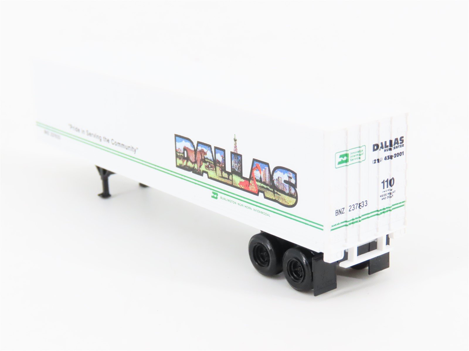 N Scale Micro-Trains MTL 67180 BNZ BN Intermodal Dallas 45' Trailer #237833
