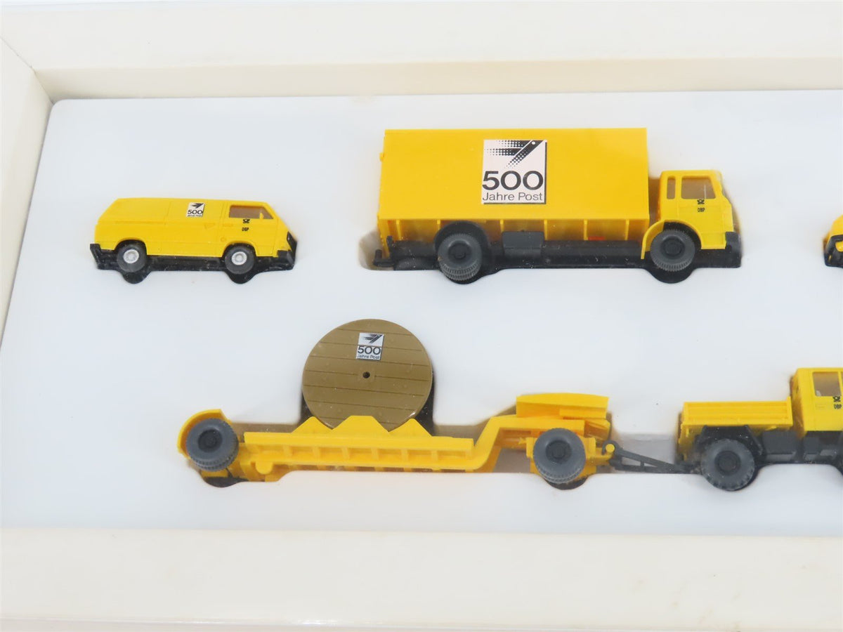 HO 1:87 Scale Wiking Deutsche Post &quot;500 Years of Postal Service&quot; Car &amp; Truck Set