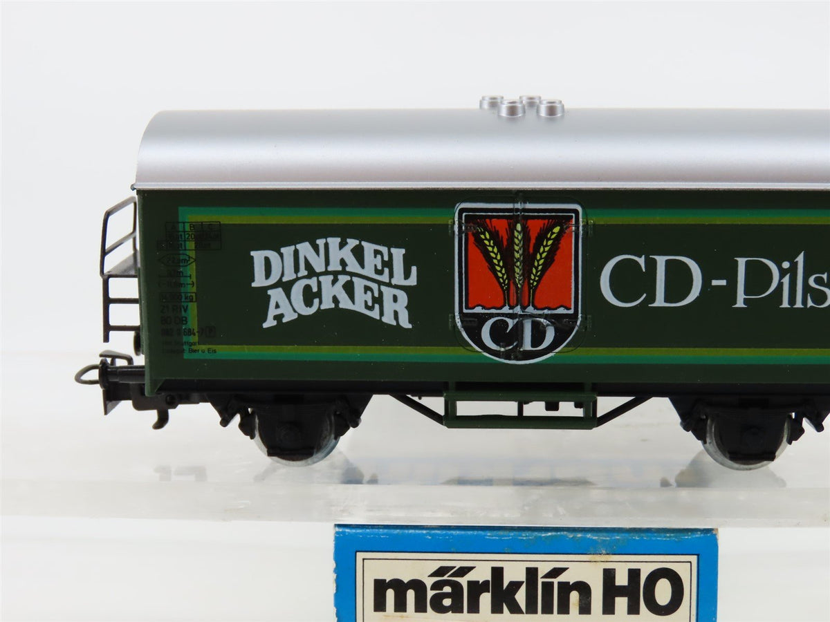 HO Scale Marklin 4436 DB German Dinkelacker CD-Pils Beer Reefer #684-7P