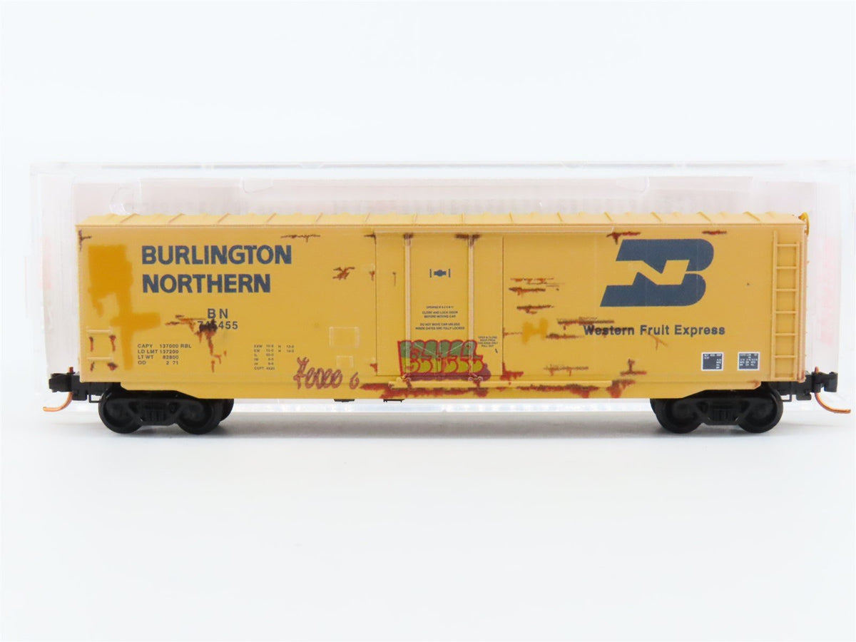 N Micro-Trains MTL 03844162 BN Burlington Northern Box Car #745455 w/ Graffiti