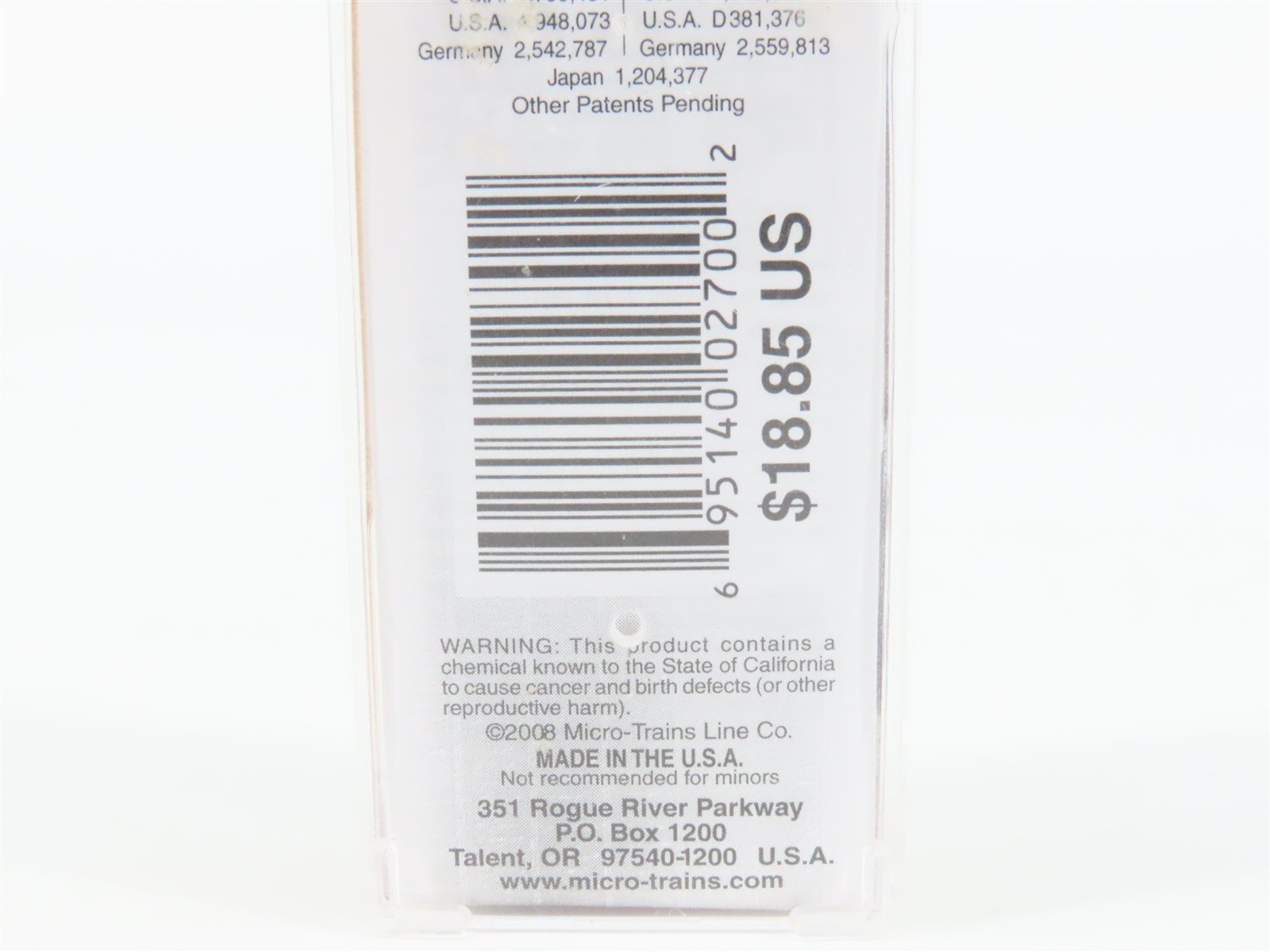 N Micro-Trains MTL 03844162 BN Burlington Northern Box Car #745455 w/ Graffiti