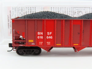 N Scale Micro-Trains MTL 10851370 BNSF Railway 3-Bay Hopper #616646 Weathered