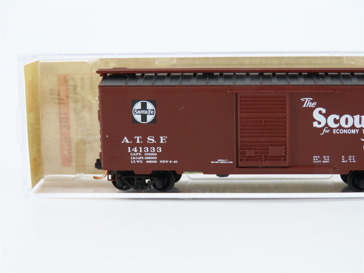 N Micro-Trains MTL 02051107 ATSF &quot;The Scout&quot; 40&#39; Single Door Boxcar #141333