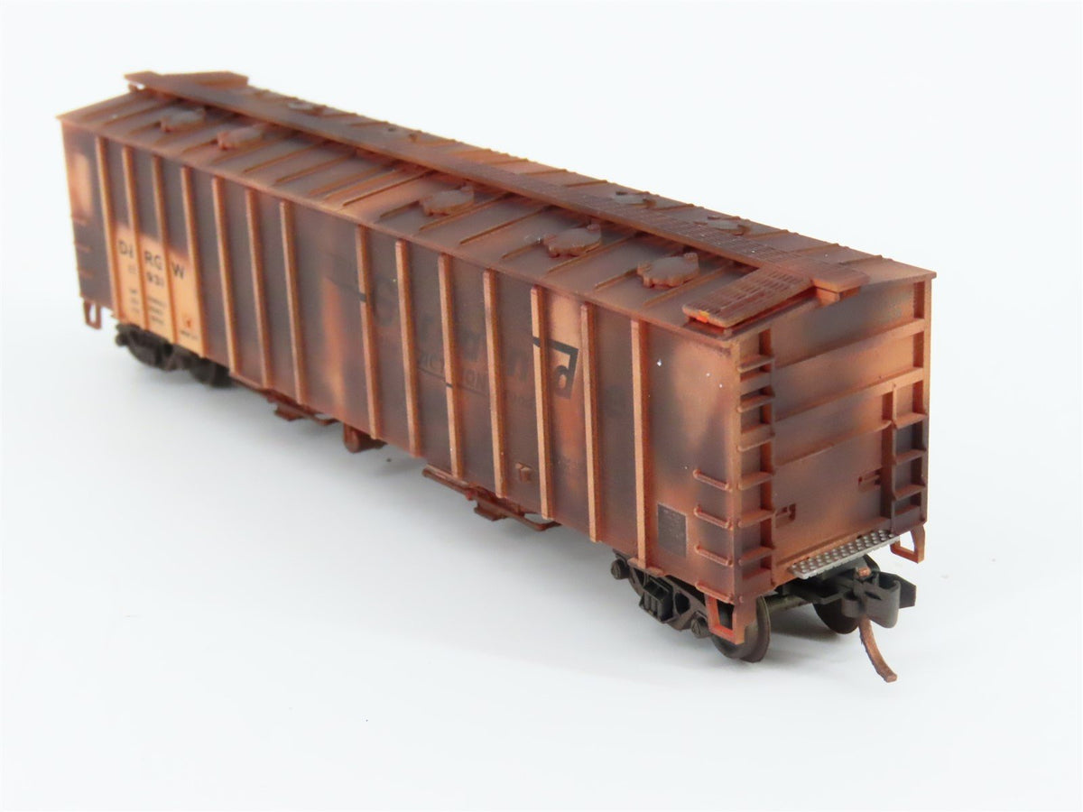 N Scale Micro-Trains MTL 09844070 D&amp;RGW Rio Grande 50&#39; Hopper #15938 Weathered