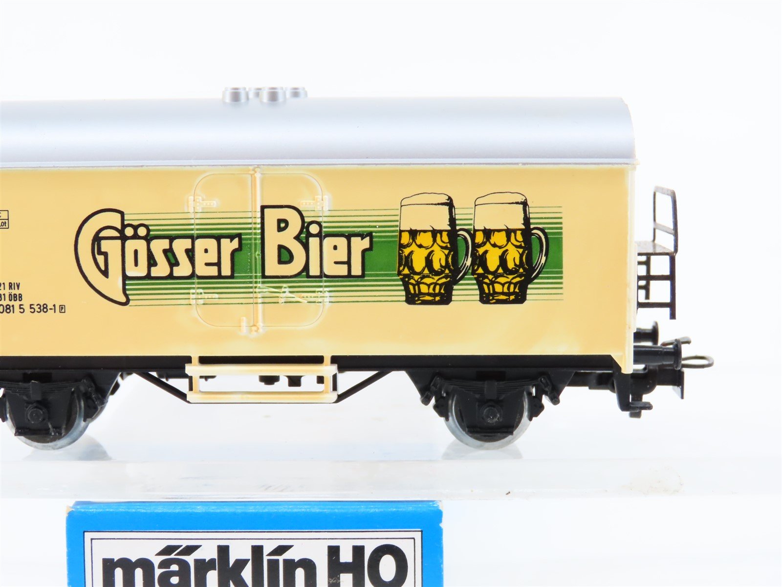 HO Scale Marklin 4567 OBB Austrian Gösser Beer Reefer #538-1P