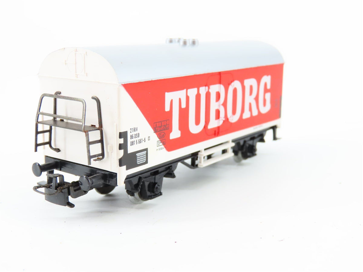 HO Scale Marklin 4536 DSB Danish Tuborg Beer Reefer #661-6P