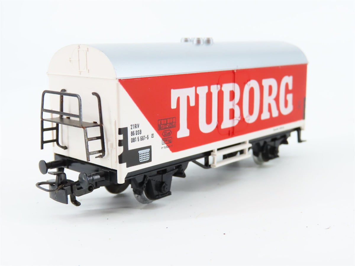 HO Scale Marklin 4536 DSB Danish Tuborg Beer Reefer #661-6P