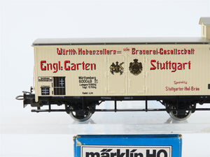 HO Marklin 4677 K.W.St.E. Wurttemberg Stuttgarter Hofbräu Beer Car #600049P