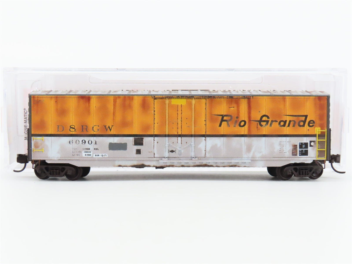 N Scale Micro-Trains MTL 18151170 D&amp;RGW Rio Grande Box Car #60901 Weathered