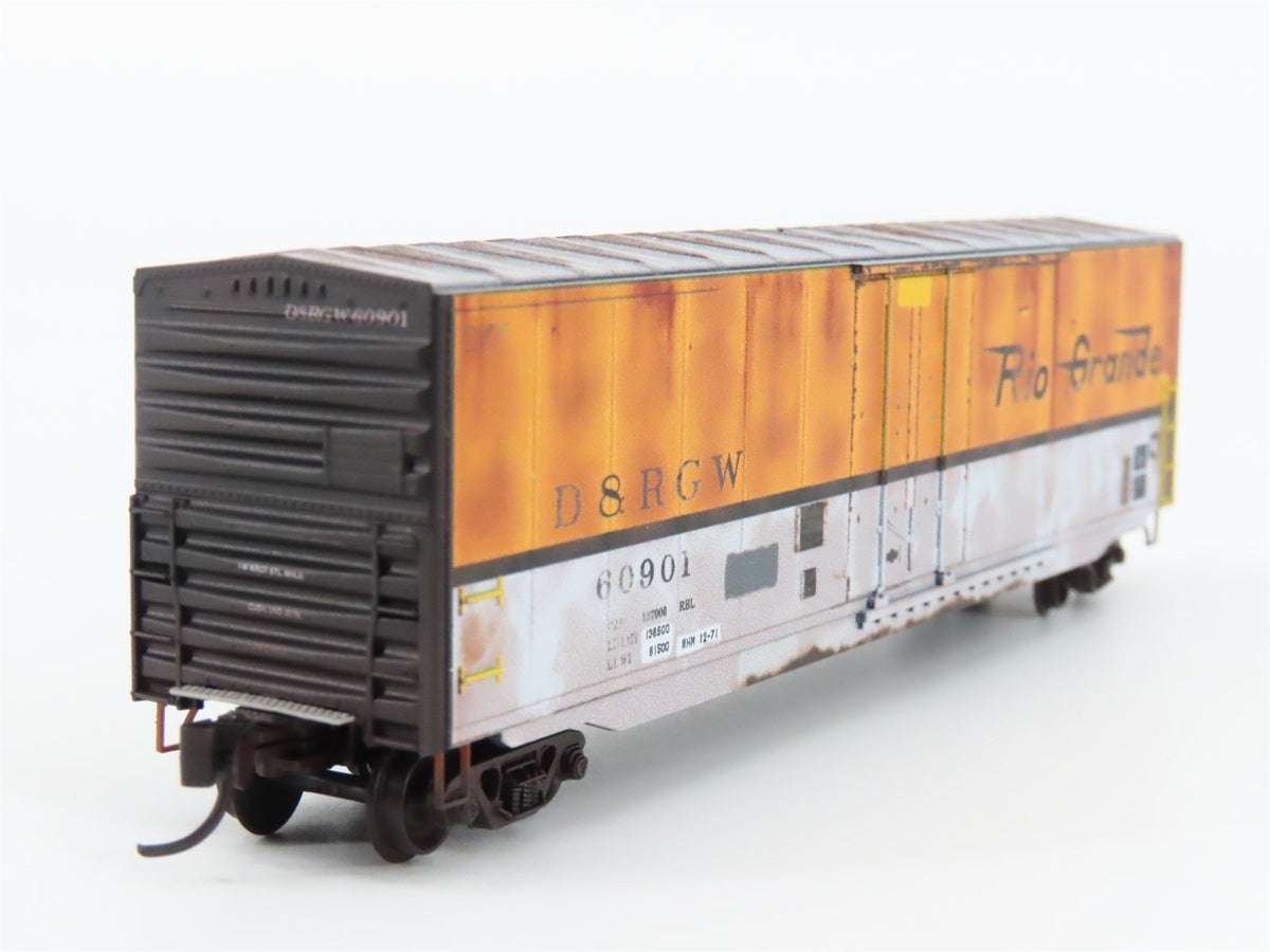 N Scale Micro-Trains MTL 18151170 D&amp;RGW Rio Grande Box Car #60901 Weathered