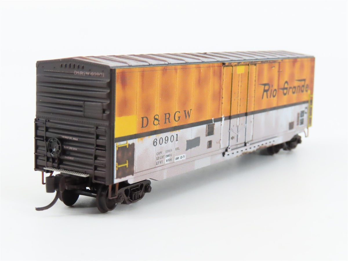 N Scale Micro-Trains MTL 18151170 D&amp;RGW Rio Grande Box Car #60901 Weathered