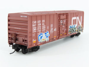 N Micro-Trains MTL 02752460 CN Canadian National 50' Box Car #413490 w/ Graffiti