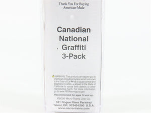 N Micro-Trains MTL 02752460 CN Canadian National 50' Box Car #413490 w/ Graffiti