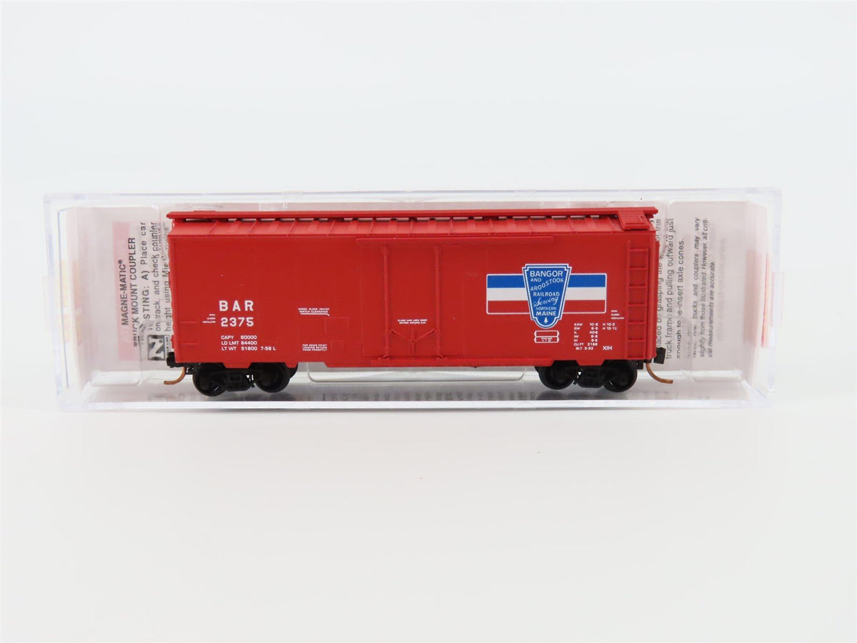 N Micro-Trains MTL 02100580 BAR Bangor &amp; Aroostook 40&#39; Plug Door Boxcar #2375