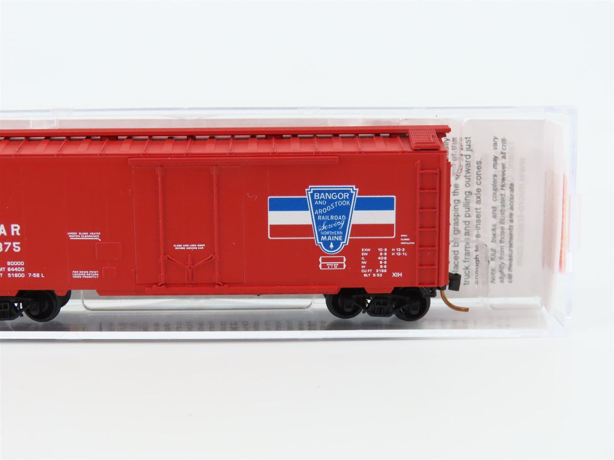 N Micro-Trains MTL 02100580 BAR Bangor &amp; Aroostook 40&#39; Plug Door Boxcar #2375