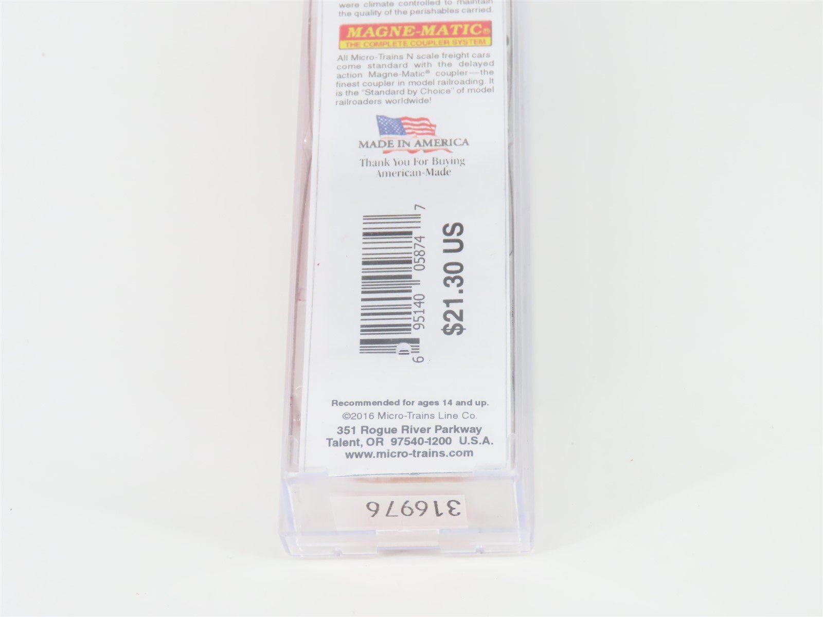 N Micro-Trains MTL 02100580 BAR Bangor & Aroostook 40' Plug Door Boxcar #2375