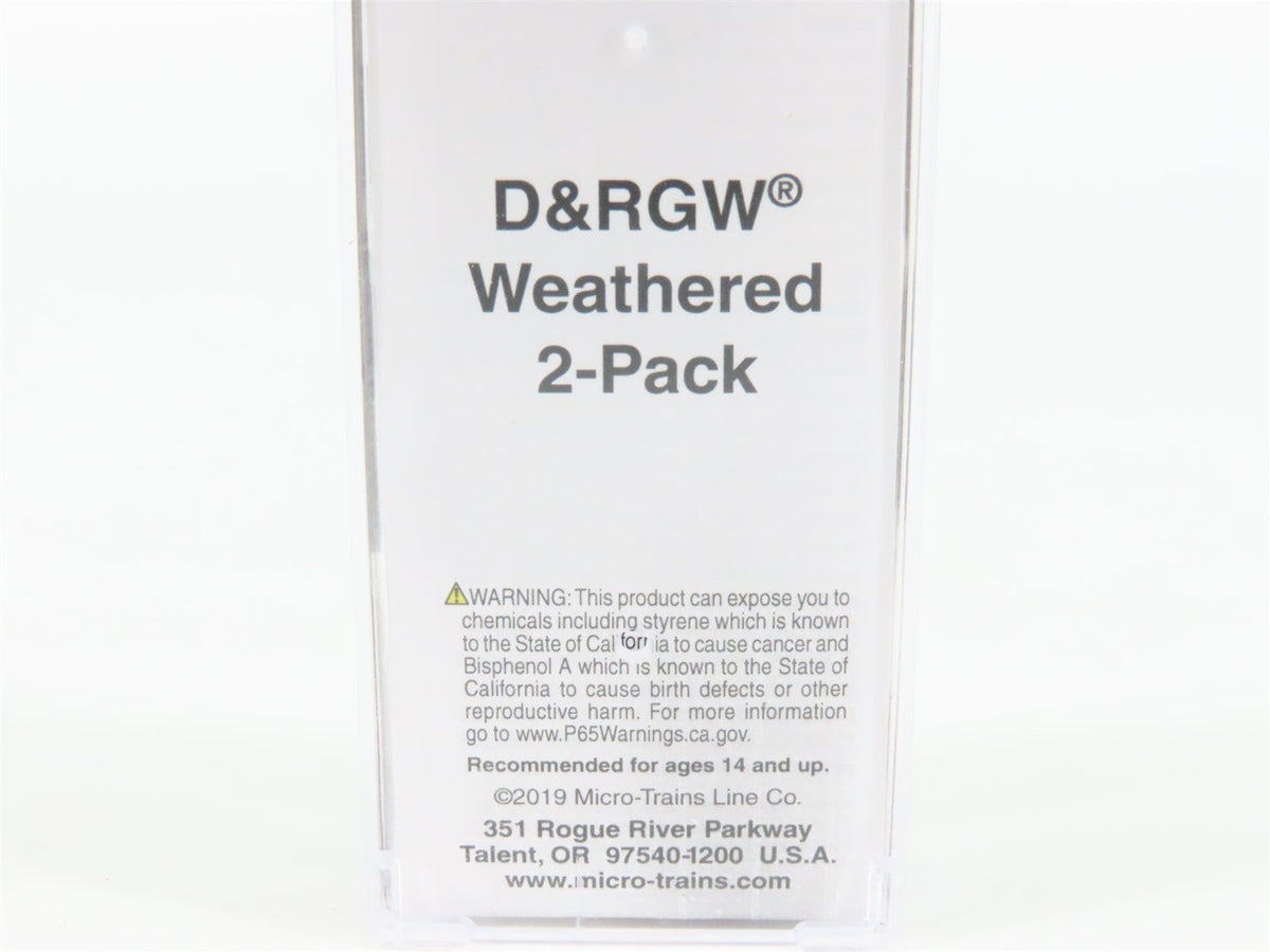 N Scale Micro-Trains MTL 09251020 D&amp;RGW Rio Grande 2-Bay Hopper #10000 Weathered