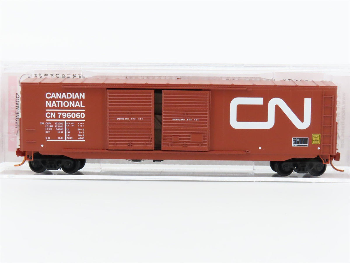 N Micro-Trains MTL 03700080 CN Canadian National Double Door Box Car #796060