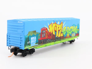 N Scale Micro-Trains MTL 18100030 MTLX 45th Anniversary Box Car #2017w/ Graffiti