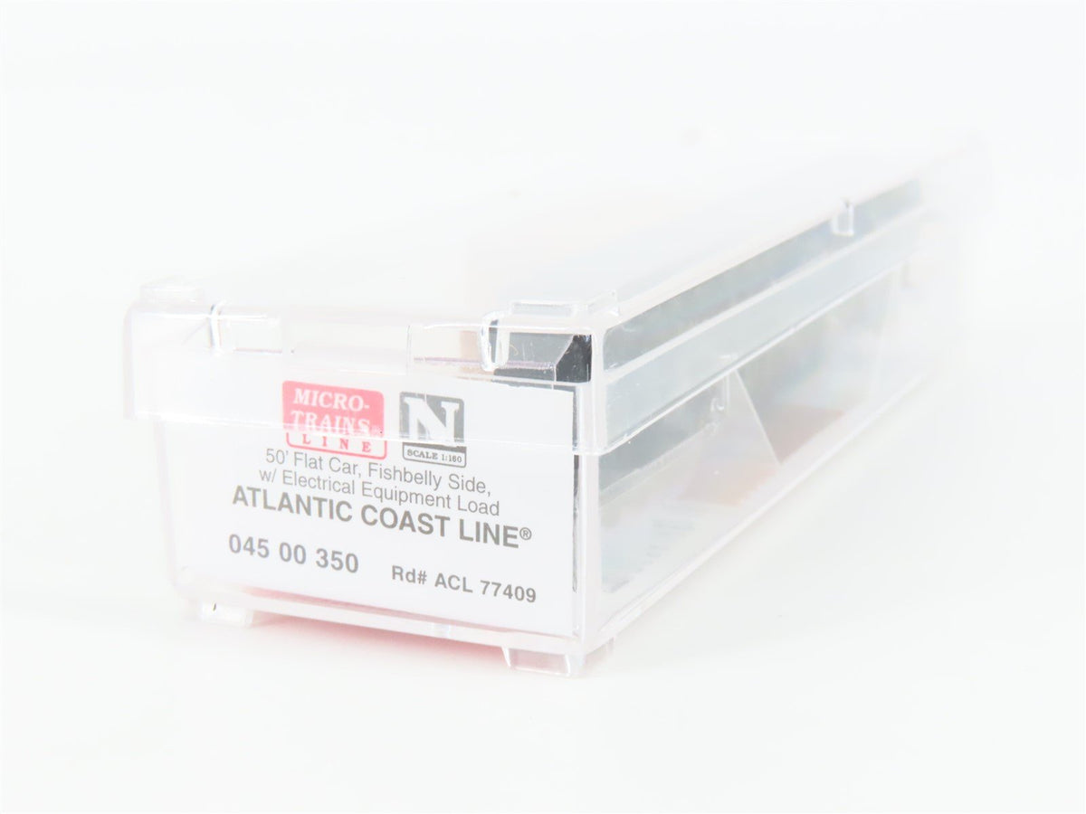 N Scale Micro-Trains MTL 04500350 ACL Atlantic Coast Line 50&#39; Flat Car #77409