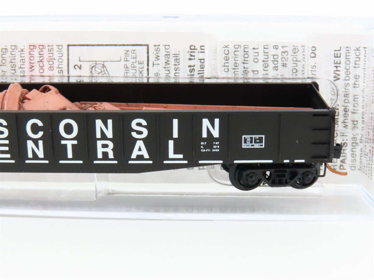 N Scale Micro-Trains MTL 04600330 WC Wisconsin Central 50&#39; Gondola #55136