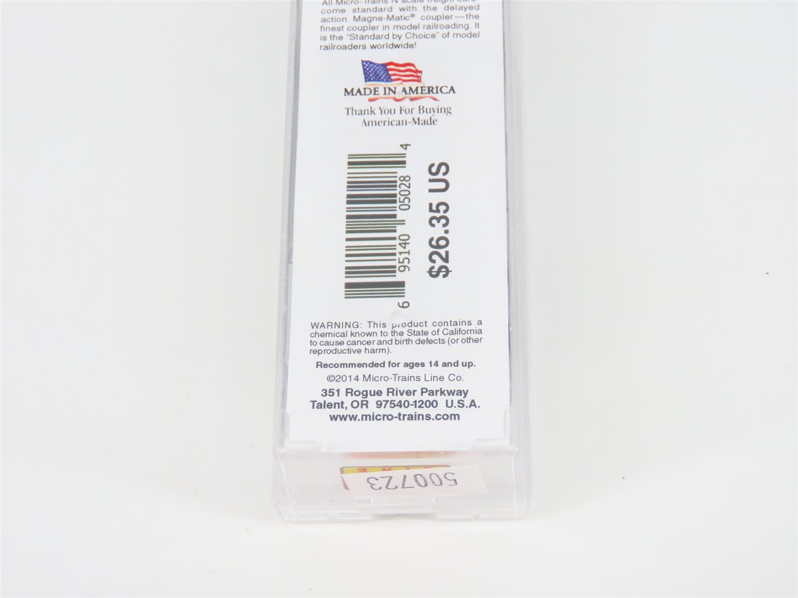 N Scale Micro-Trains MTL 02000936 CP Rail 40' Single Door Boxcar #58702