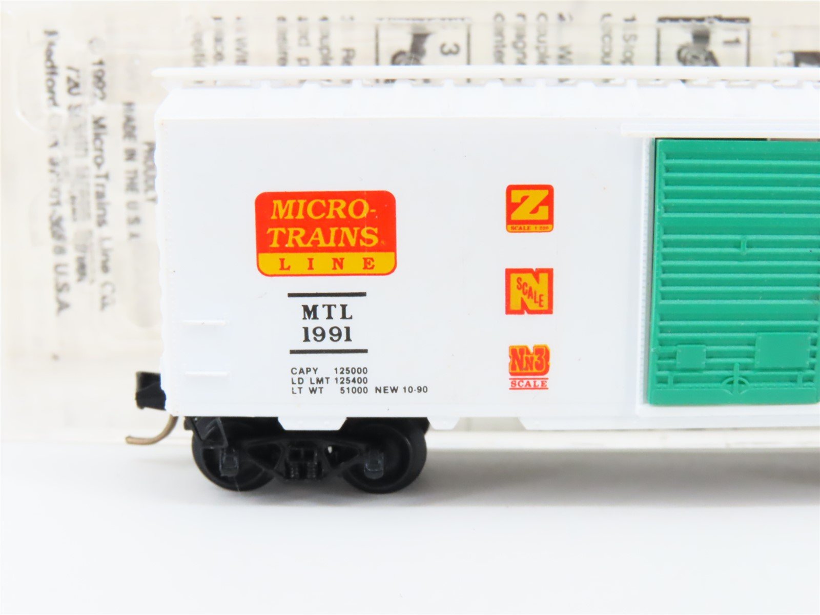 N Scale Micro-Trains MTL Magne-Matic Single Door 40' Box Car #1991