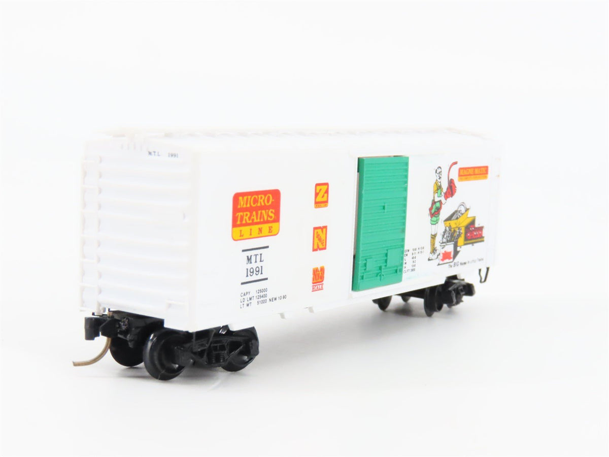 N Scale Micro-Trains MTL Magne-Matic Single Door 40&#39; Box Car #1991