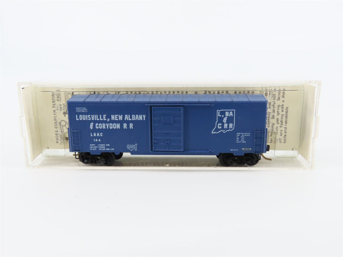 N Kadee Micro-Trains MTL 24080 LNAC Louisville, New Albany &amp; Corydon Boxcar #144