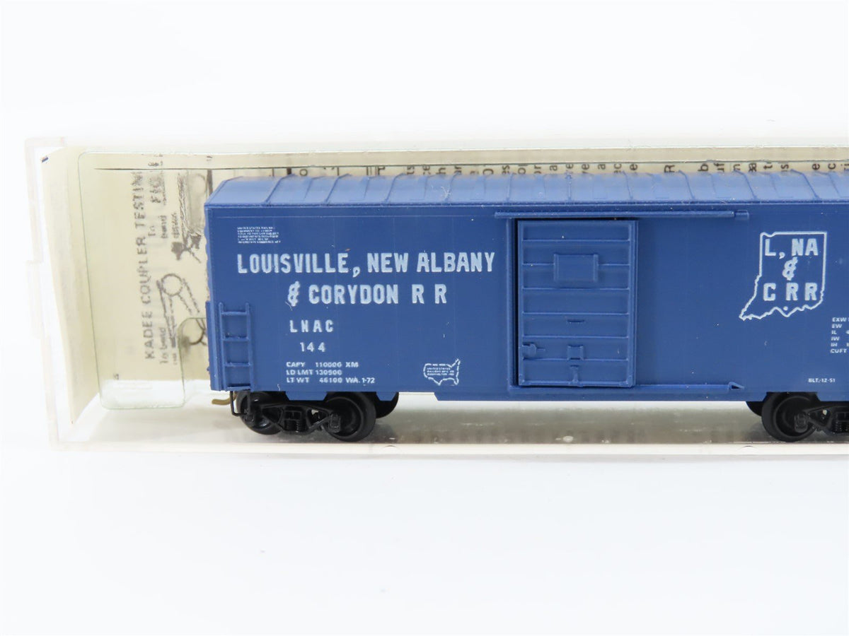 N Kadee Micro-Trains MTL 24080 LNAC Louisville, New Albany &amp; Corydon Boxcar #144